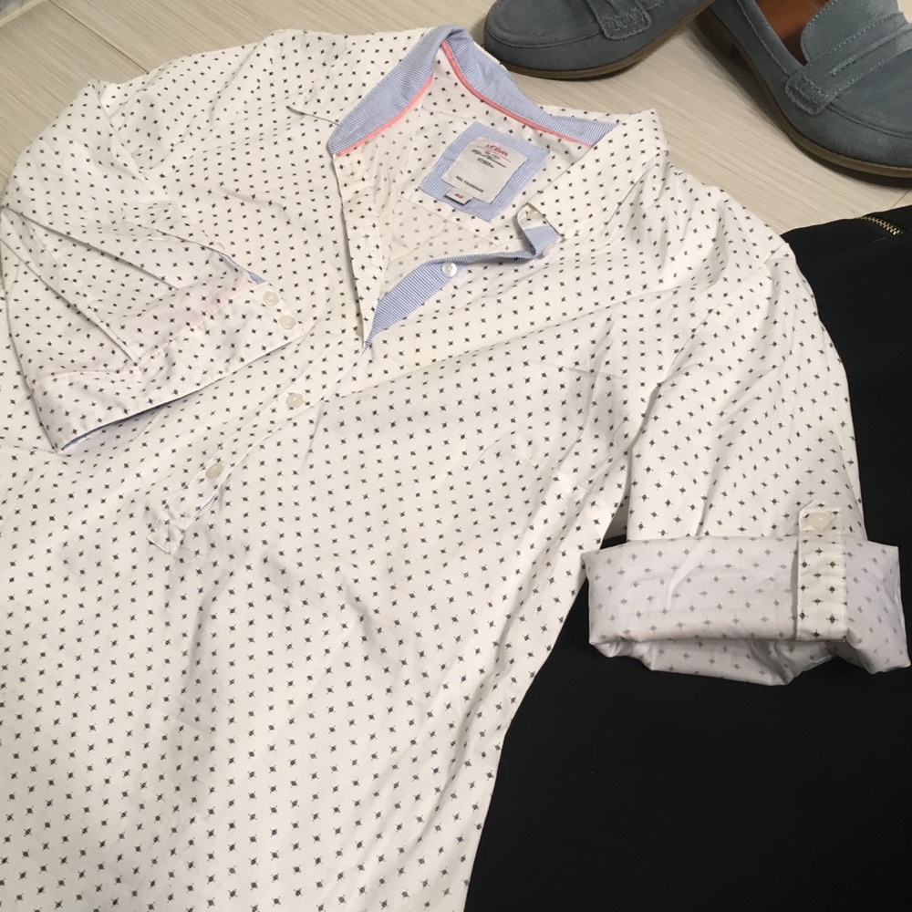 3/4 Button & Collared Blouse - Picture 8 of 8